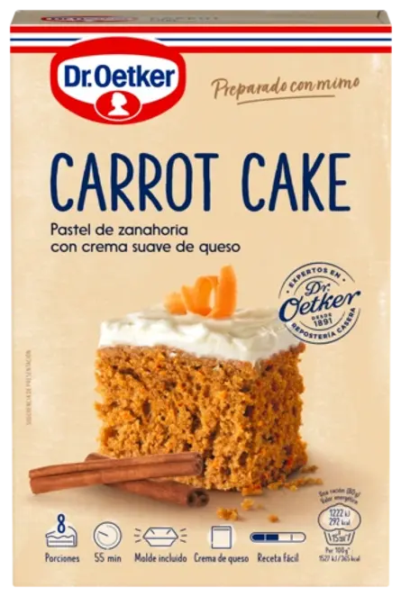 Dr. Oetker Pastel de zanahoria