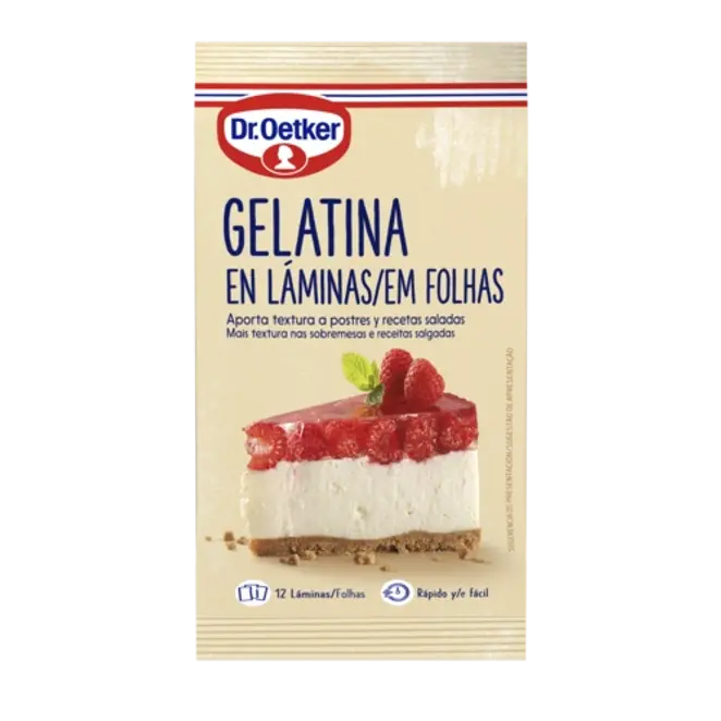 Dr. Oetker Gelatina Neutra en Láminas