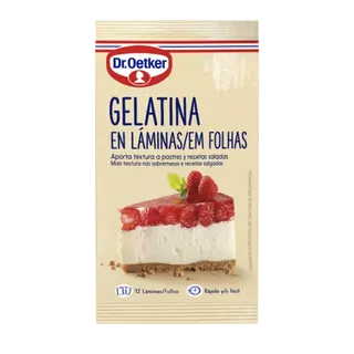 Gelatina en láminas Dr. Oetker