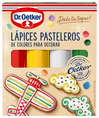 Lápices pasteleros de colores Dr. Oetker
