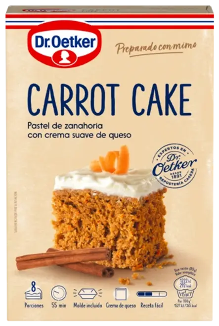 Pasteles de Zanahorias Dr. Oetker