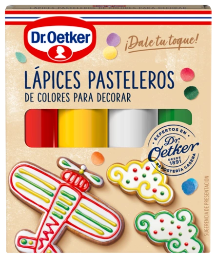Lápices pasteleros de colores Dr. Oetker