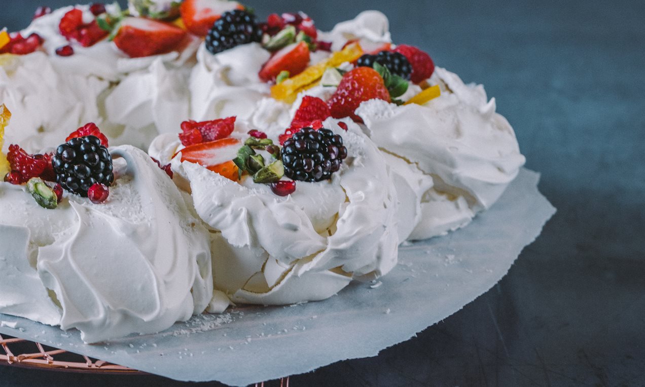 Pavlova de coco