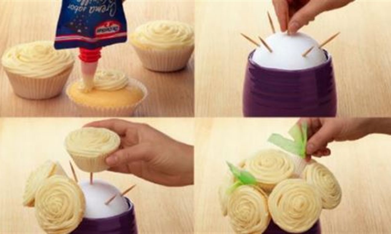 Paso a paso Ramo de Cupcakes