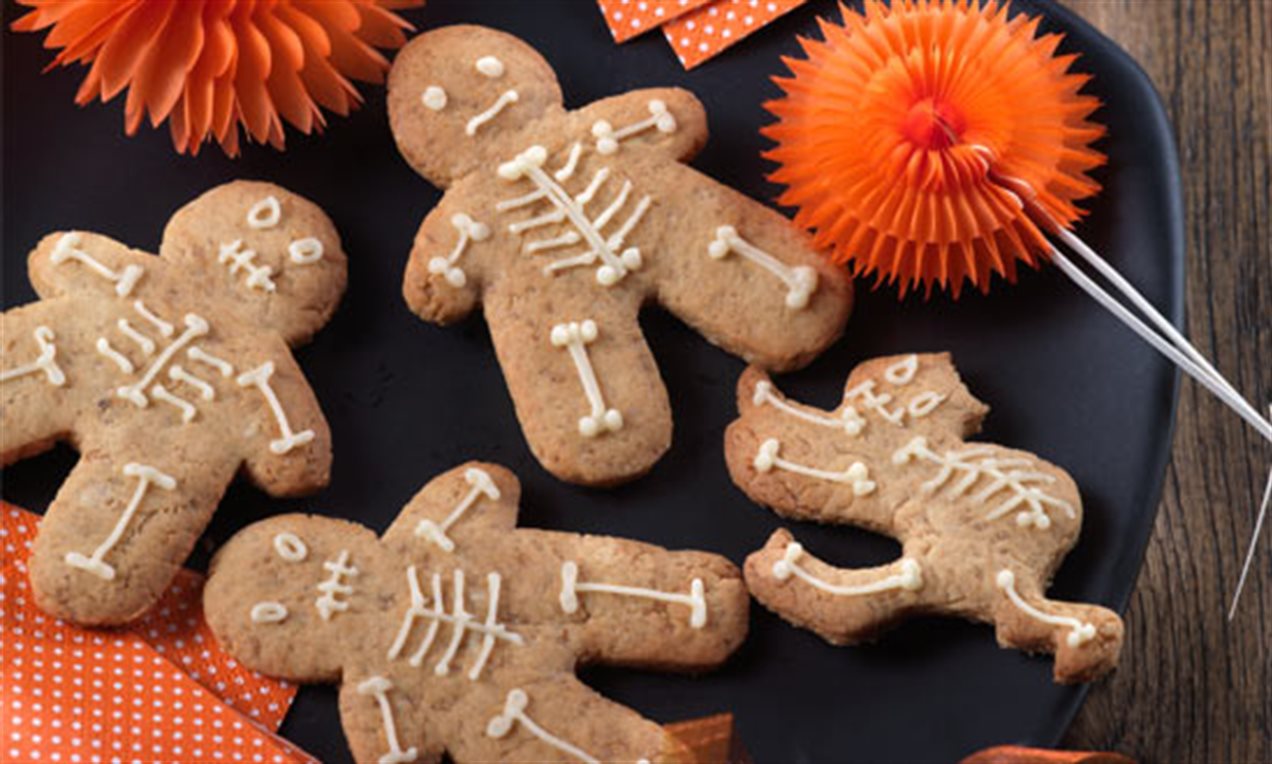 Muñecos de jengibre esqueleto