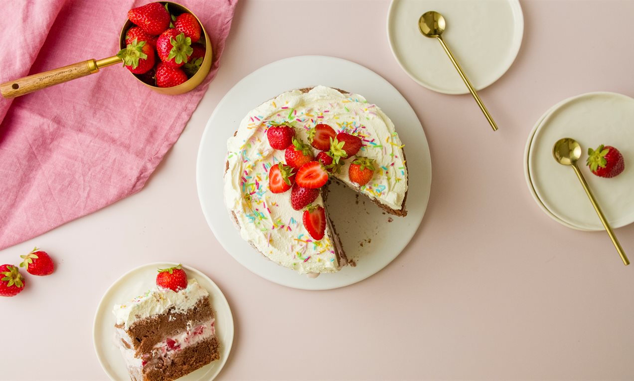 Tarta helada de cumpleaños