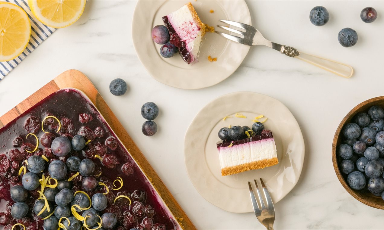 Tarta de Queso con Arándanos