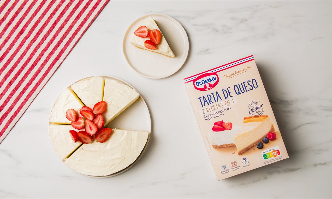 Tarta de queso fria con preparado Dr.Oetker