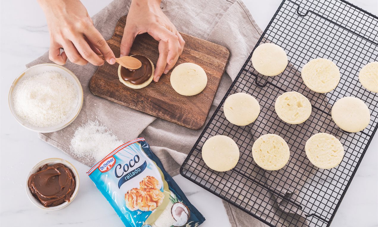 Alfajores de Dulce de Leche y Coco