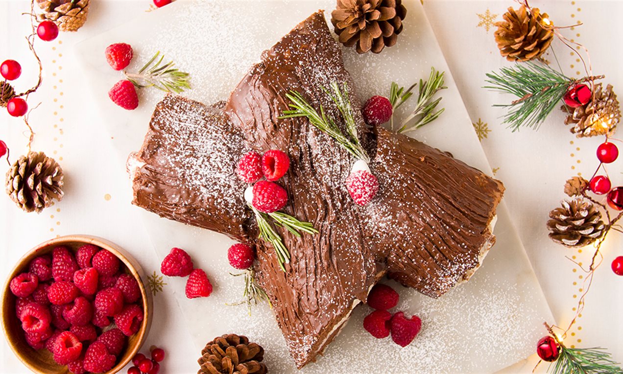 Tronco de Navidad de Chocolate