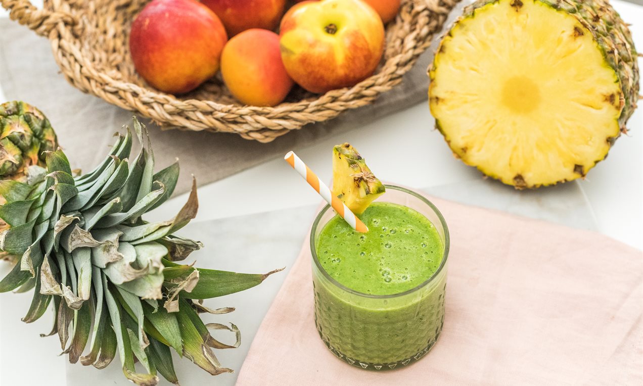 Batido de Espinacas y Piña