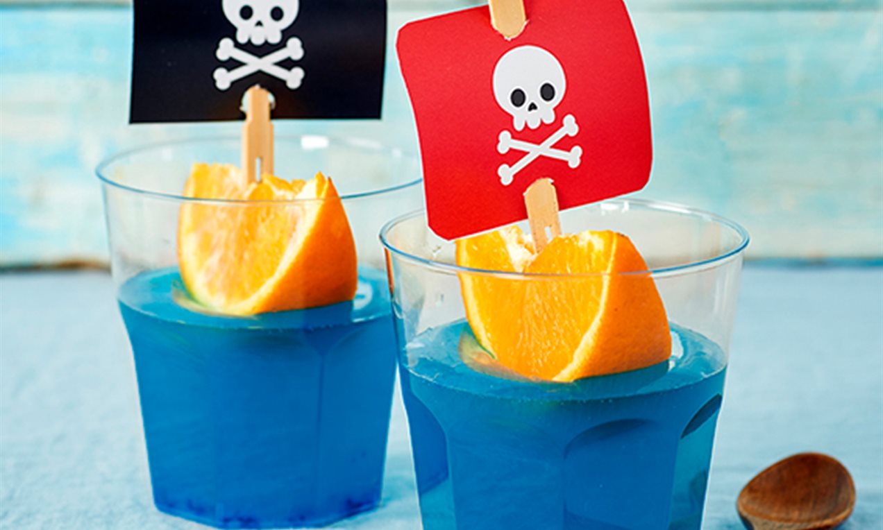 Barcos pirata de gelatina