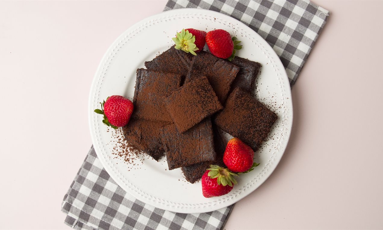 Brownies sin horno