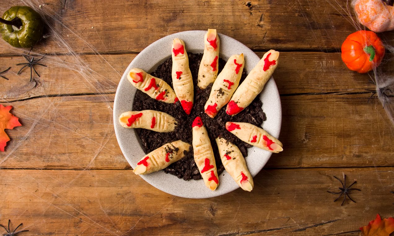 Galletas de dedos espeluznantes