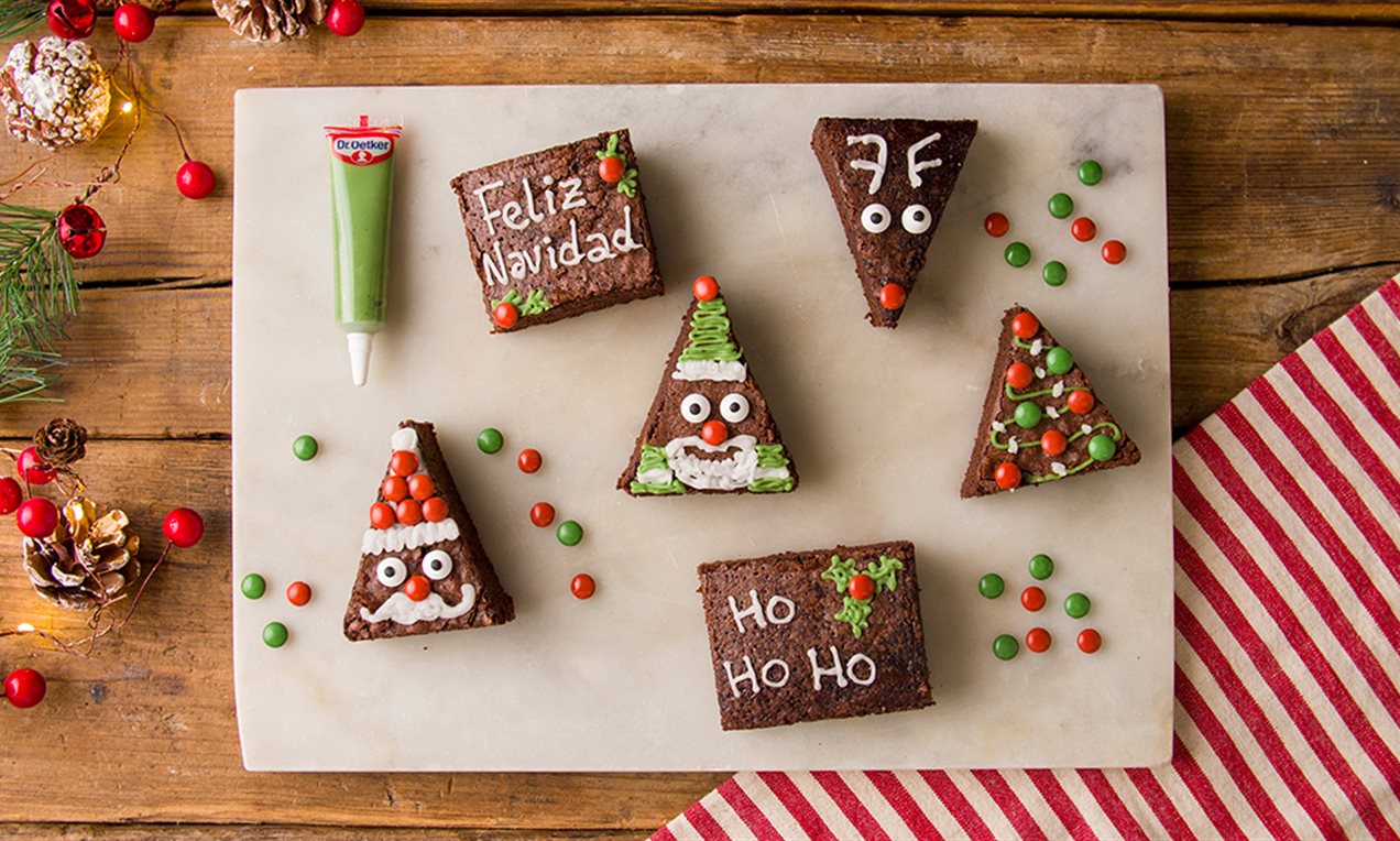 Kit para Decorar Brownies de Navidad Dr. Oetker