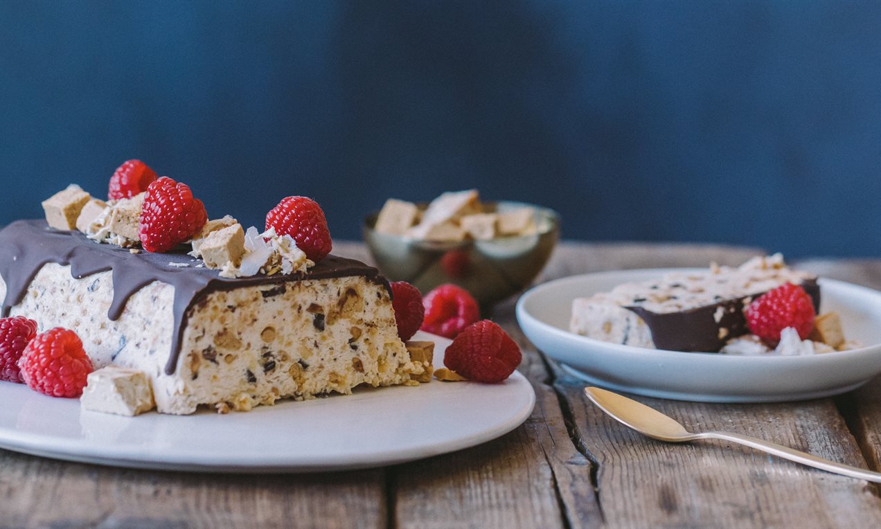 Semifrío de turrón para Nochevieja