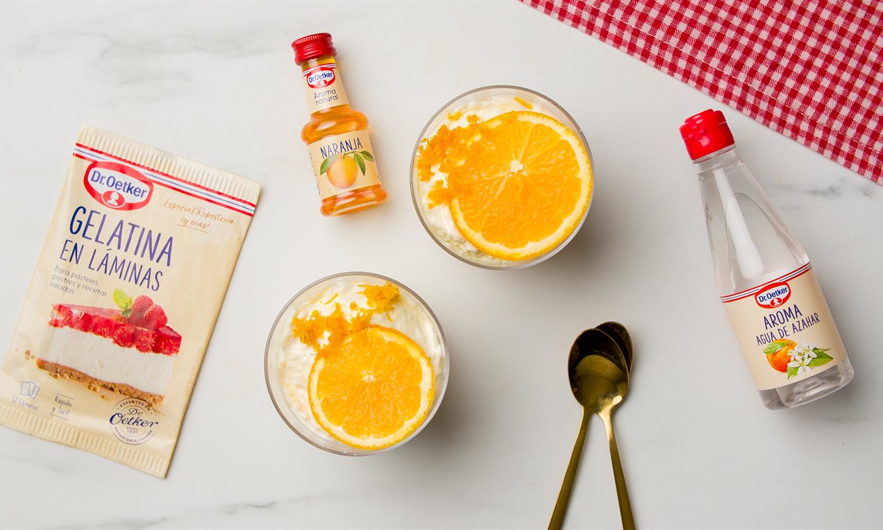 Mousse de naranja con azahar