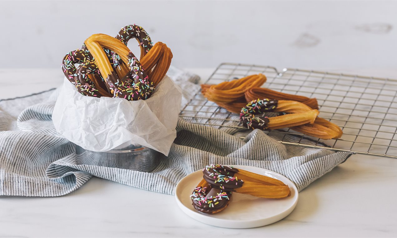 Churros con chocolate