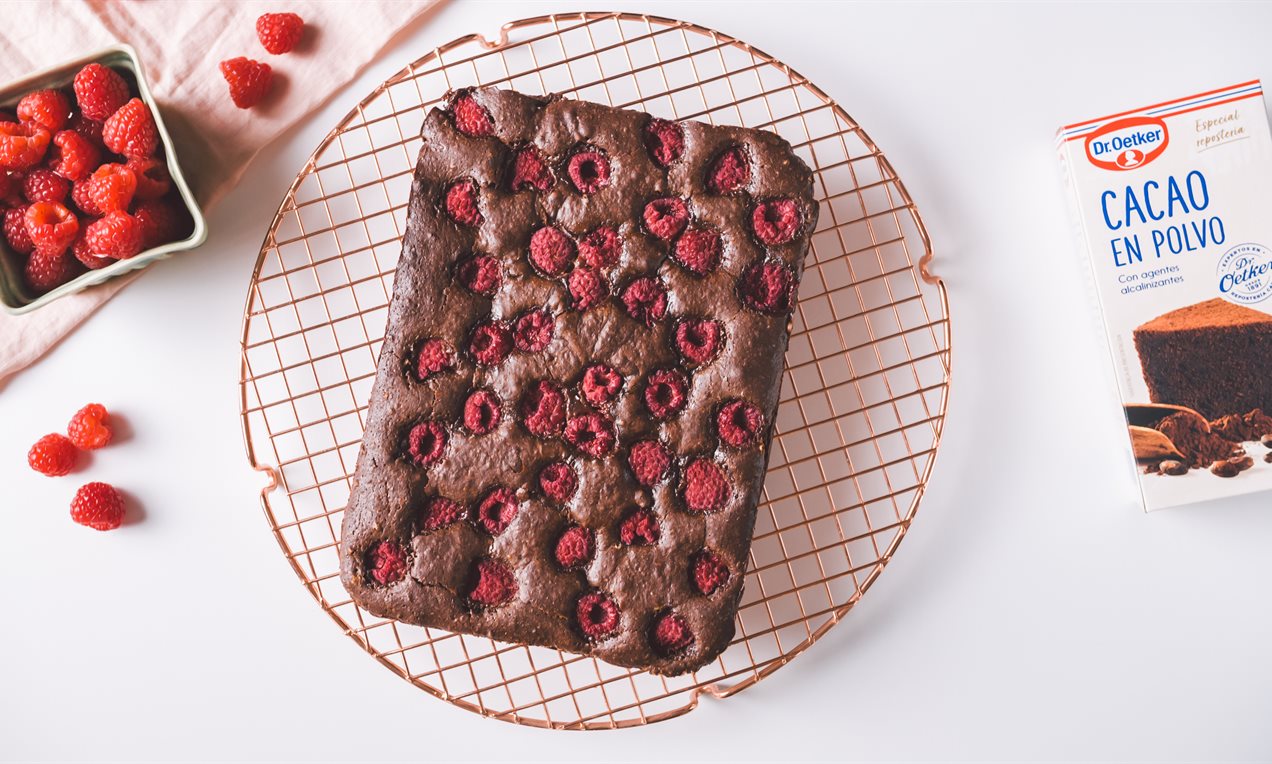 Brownies con Frambuesas